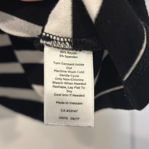 Talbots Womens Striped Short Sleeve Shirt 1X - Picture 3 of 5